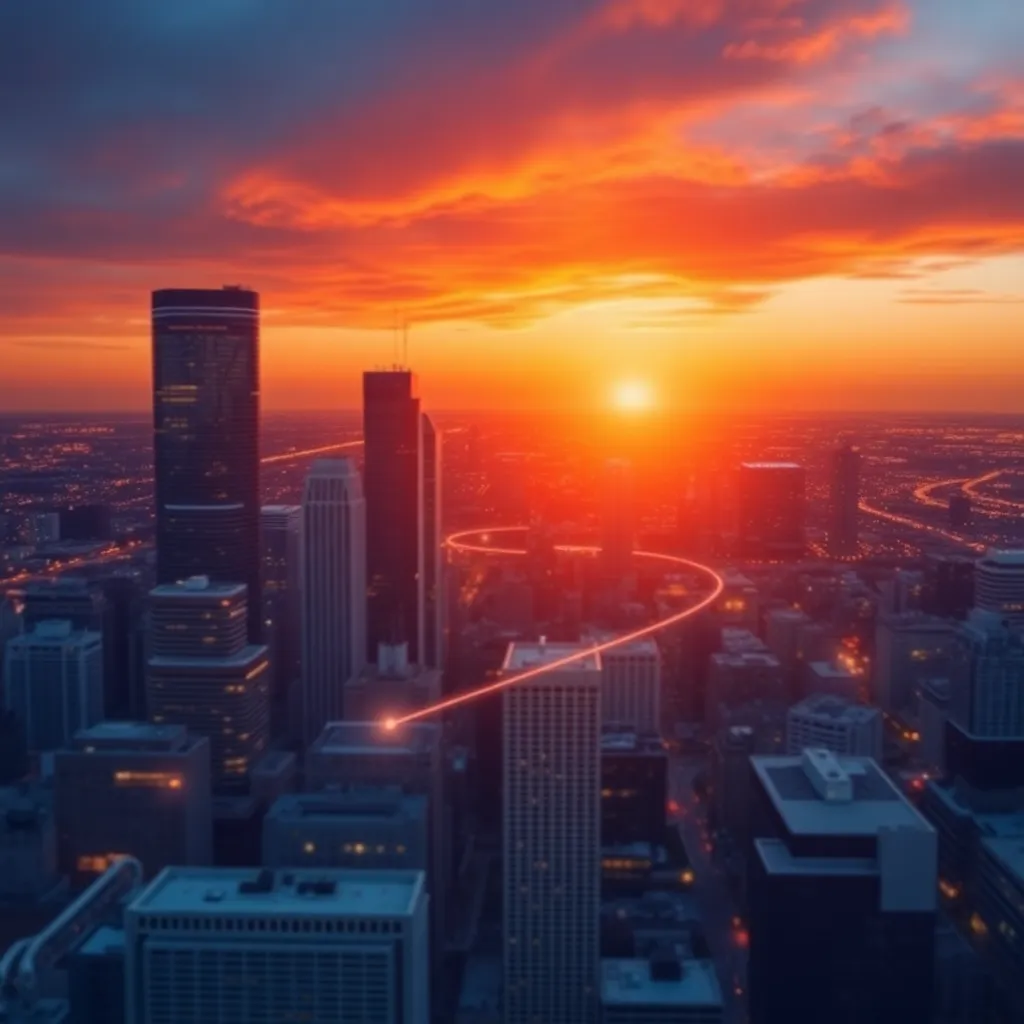 Cities Skyline Sunset